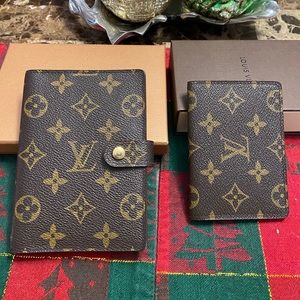 Authentic Louis Vuitton Agenda PM and passcase